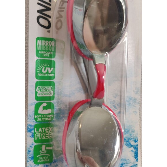 2 Pack Unisex-Adult Swim Goggles Mirrored and Perma Blue Anti-Fog UV Protection - Picture 3 of 13